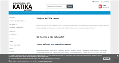 Desktop Screenshot of katika.cz